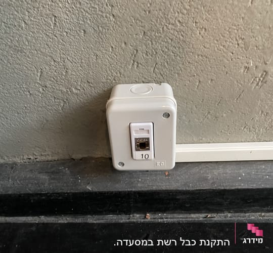 שקע רשת קיר עם מספר 10